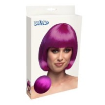 Perruque Cabaret Violet pas cher | Perruque Glamour | Fiesta Factory