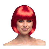 Perruque Cabaret Rouge pas cher | Perruque Glamour | Fiesta Factory