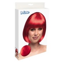 Perruque Cabaret Rouge pas cher | Perruque Glamour | Fiesta Factory