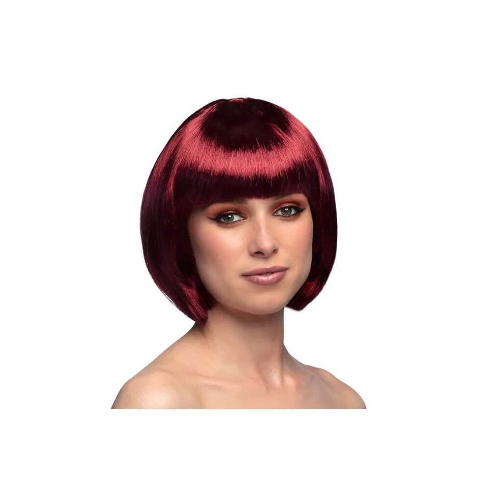 Perruque Cabaret Acajou pas cher | Perruque Glamour | Fiesta Factory