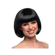 Perruque Cabaret Noire pas cher | Perruque Glamour | Fiesta Factory