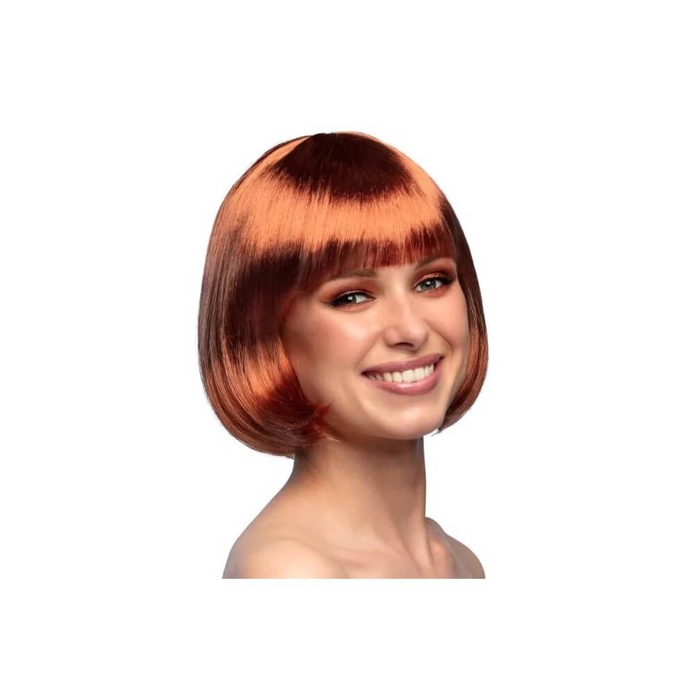 Perruque Cabaret Cuivre pas cher | Perruque Glamour | Fiesta Factory