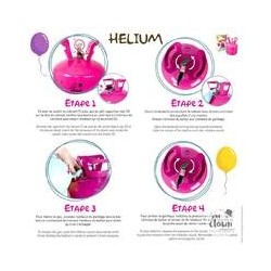 Bouteille d’Hélium Jetable 0,14 m³ – Capacité 20 Ballons - 23411 - Ballons latex