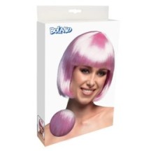 Perruque Cabaret Rose Clair pas cher | Perruque Glamour | Fiesta Factory