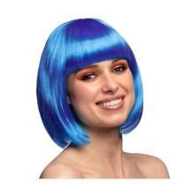 Perruque Cabaret Bleu Royal pas cher | Perruque Glamour | Fiesta Factory