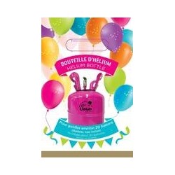 Bouteille d’Hélium Jetable 0,14 m³ – Capacité 20 Ballons - 23411 - Ballons latex