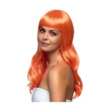 Perruque CHIC Orange pas cher | Perruque Élégante | Fiesta Factory
