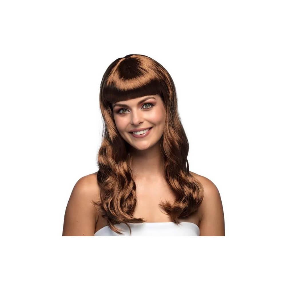 Perruque CHIC Brune pas cher | Perruque Élégante | Fiesta Factory