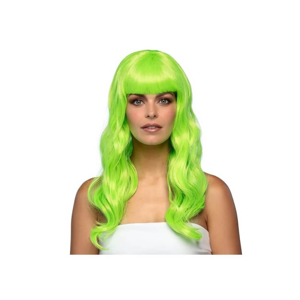 Perruque CHIC Vert Citron pas cher | Perruque Élégante | Fiesta Factory