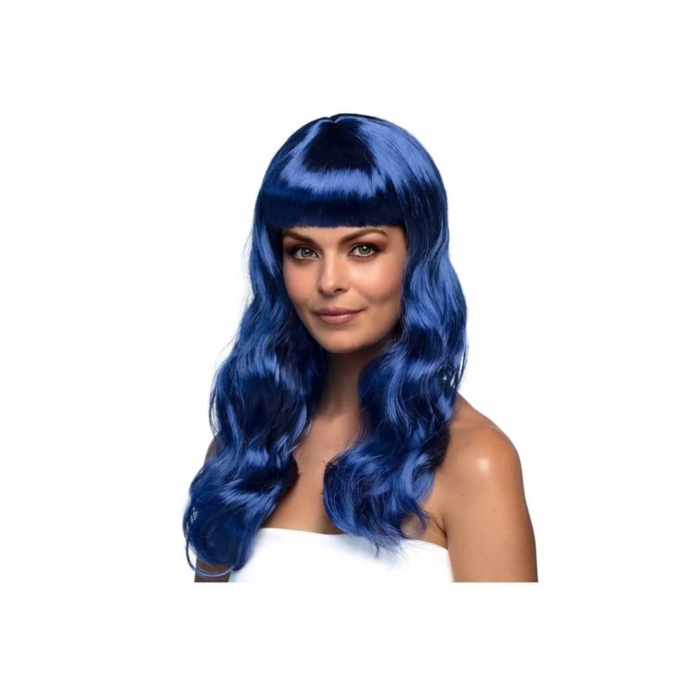 Perruque CHIC Bleue pas cher | Perruque Élégante | Fiesta Factory