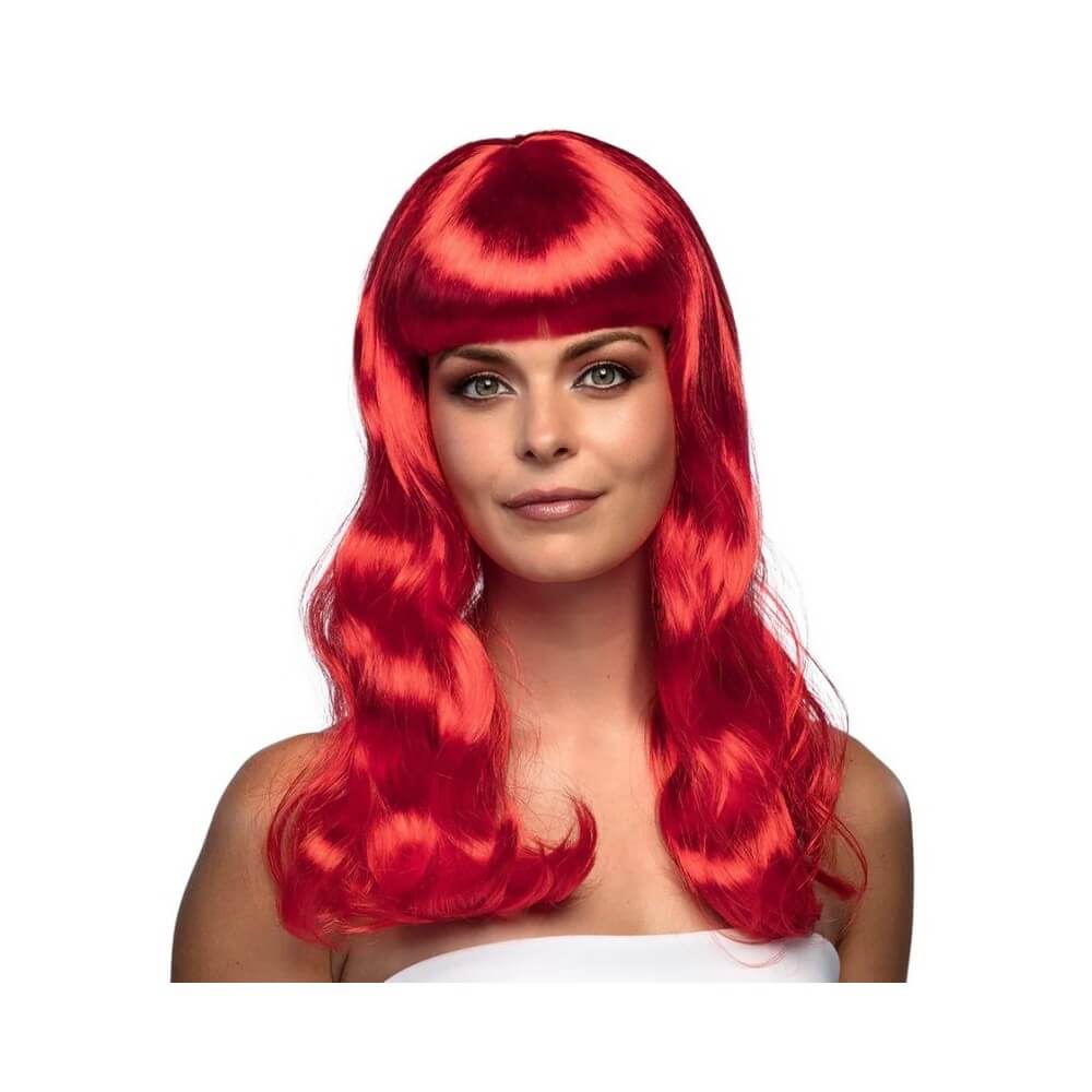 Perruque CHIC Rouge pas cher | Perruque Élégante | Fiesta Factory