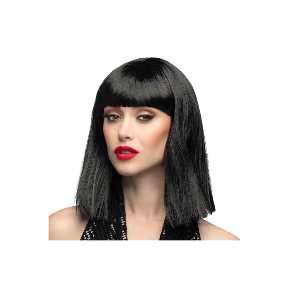 Perruque Dance Noire pas cher | Perruque Disco | Fiesta Factory