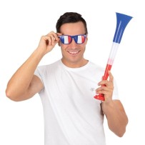 Lunettes Bleu Blanc Rouge Mixte pas cher | Fiesta Factory