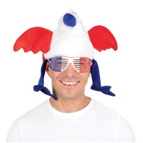 Lunettes à Barreaux Bleu Blanc Rouge pas cher | Fiesta Factory