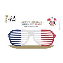 Lunettes à Barreaux Bleu Blanc Rouge - 10130 - Lunettes fantaisie