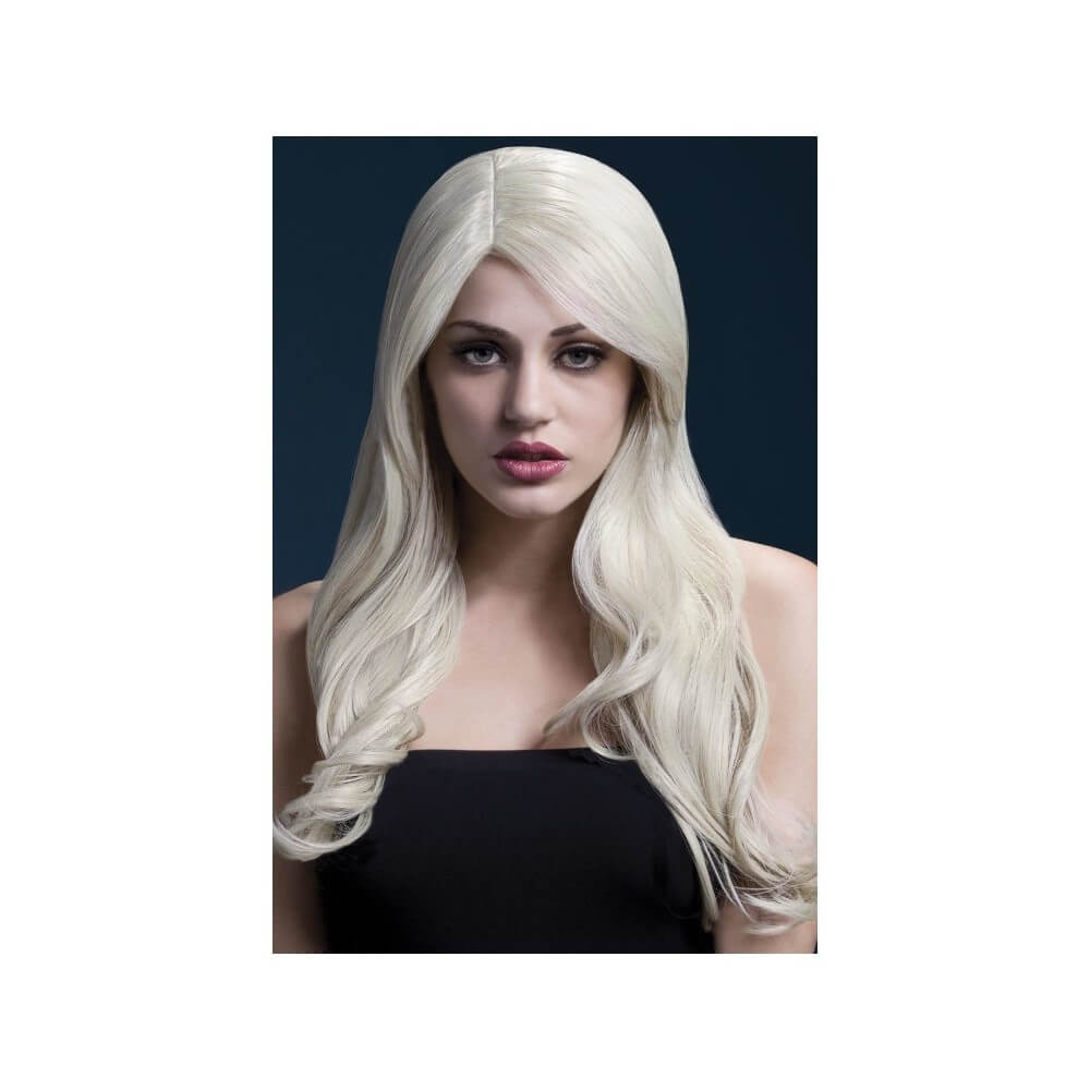 FEVER Perruque Nicole Blonde Ondulée avec Raie pas cher | Fiesta Factory