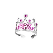 Couronne Happy Birthday Fille pas cher | Accessoire Anniversaire | Fiesta Factory