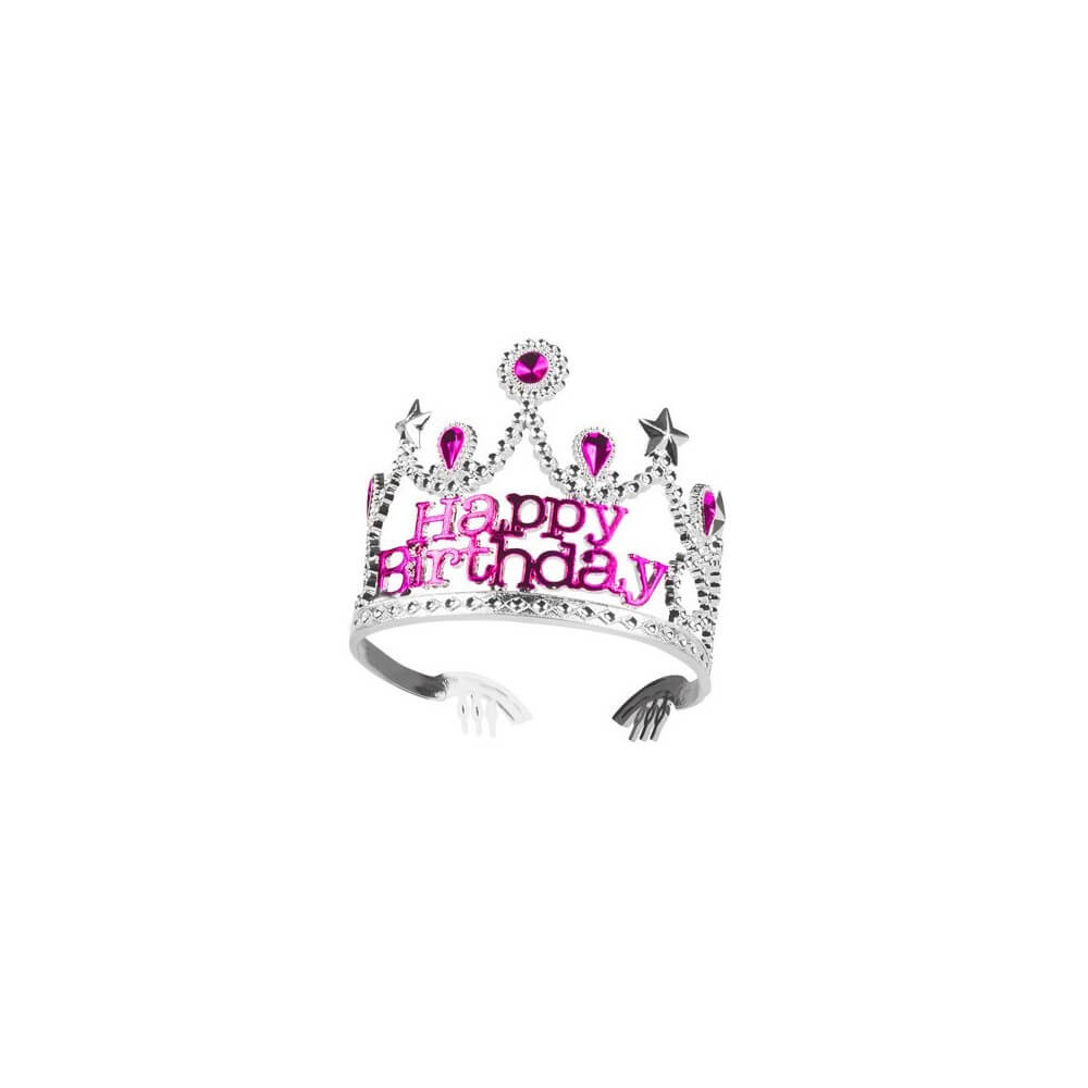 Couronne Happy Birthday Fille – Accessoire Anniversaire - B44077 - Serre-tête