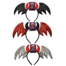 Tiare Bat Devil 18 x 34 cm – 3 Coloris Assortis (À l’Unité) - 27832 - Serre-tête