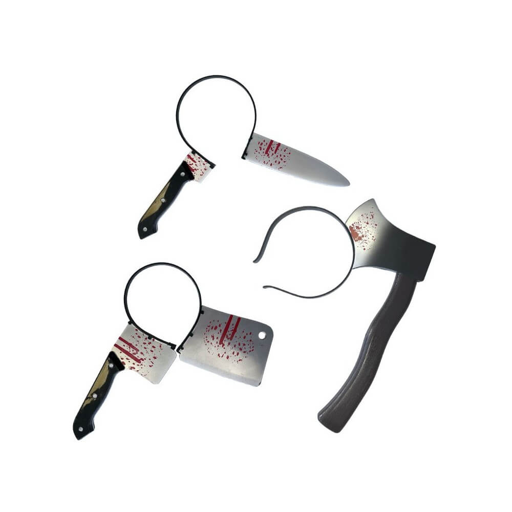 Tiare Arme Horror Ensanglantée – 3 Modèles Assortis (À l’Unité) - 27841 - Serre-tête