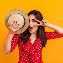 Chapeau Canotier Paille Naturelle 28 cm pas cher | Fiesta Factory