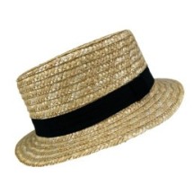 Chapeau Canotier Paille Naturelle – Diam. 28 cm - 11901 - Chapeaux