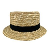 Chapeau Canotier Paille Naturelle – Diam. 28 cm - 11901 - Chapeaux
