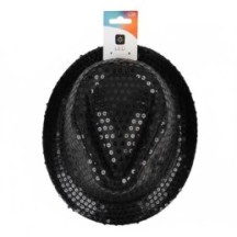 Chapeau Borsalino à Sequins Noir – Élégant & Festif - 36777 - Chapeaux