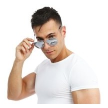 Lunettes Aviateur Grises - 10803 - Lunettes fantaisie
