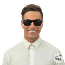 Lunettes Noires Style Blues Brothers pas cher | Fiesta Factory