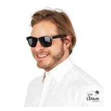 Lunettes Noires Style Blues Brothers pas cher | Fiesta Factory