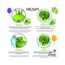 Bouteille d’Hélium Jetable 0,4 m³ – Capacité 50 Ballons - 42850 - Ballons latex
