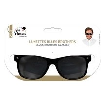 Lunettes Noires Style Blues Brothers pas cher | Fiesta Factory