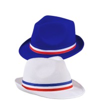 Borsalino Ruban Tricolore France 2 Coloris Bleu Blanc pas cher | Fiesta Factory