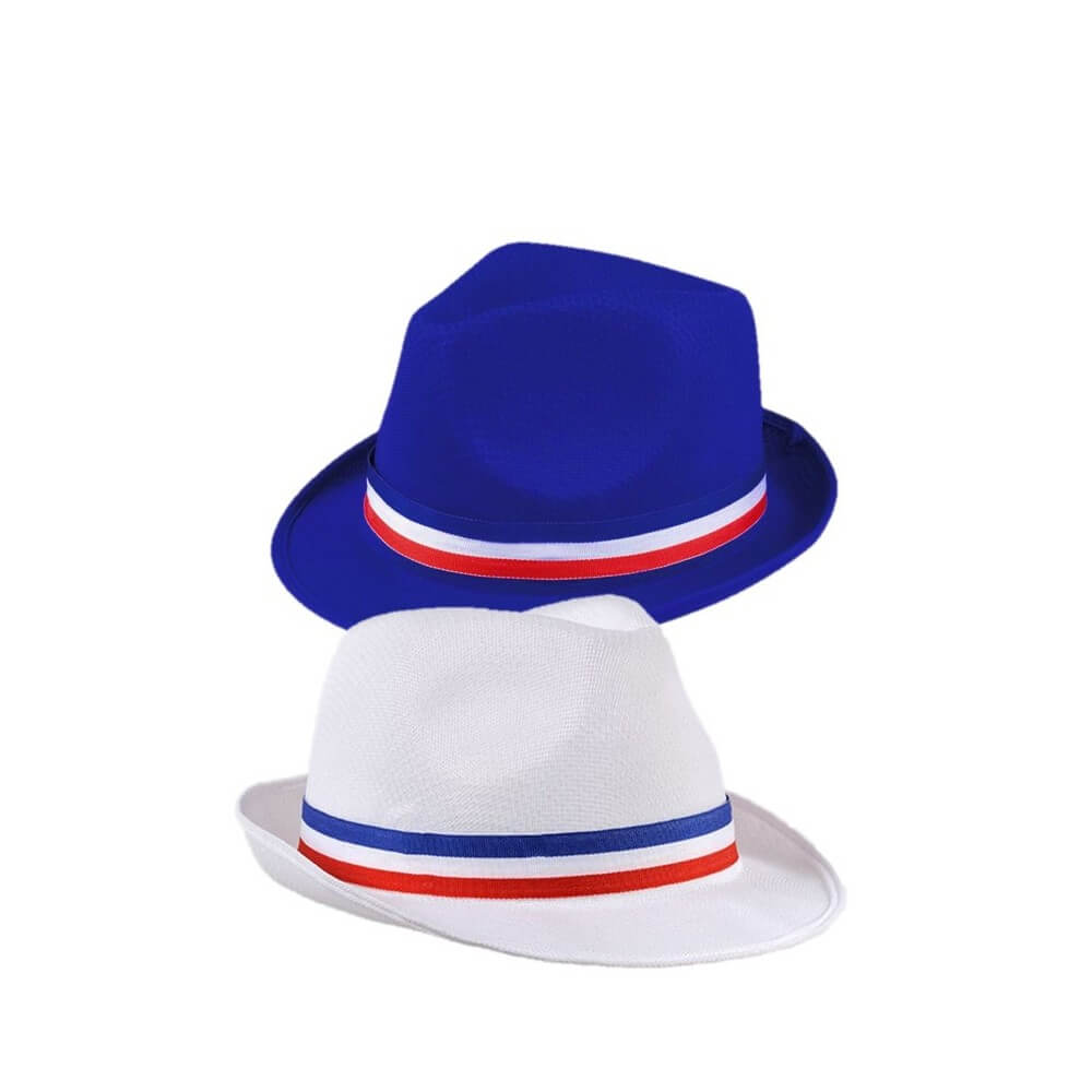 Borsalino Ruban Tricolore France – 2 Coloris Assortis - 11905 - Chapeaux