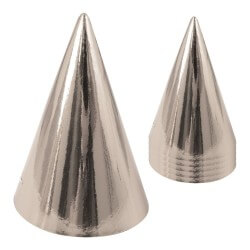 Chapeau pointu argent Lot de 6 - 21800 - Cotillons