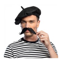 Béret Noir Feutrine Pas Cher | Accessoire Déguisement | Fiesta Factory