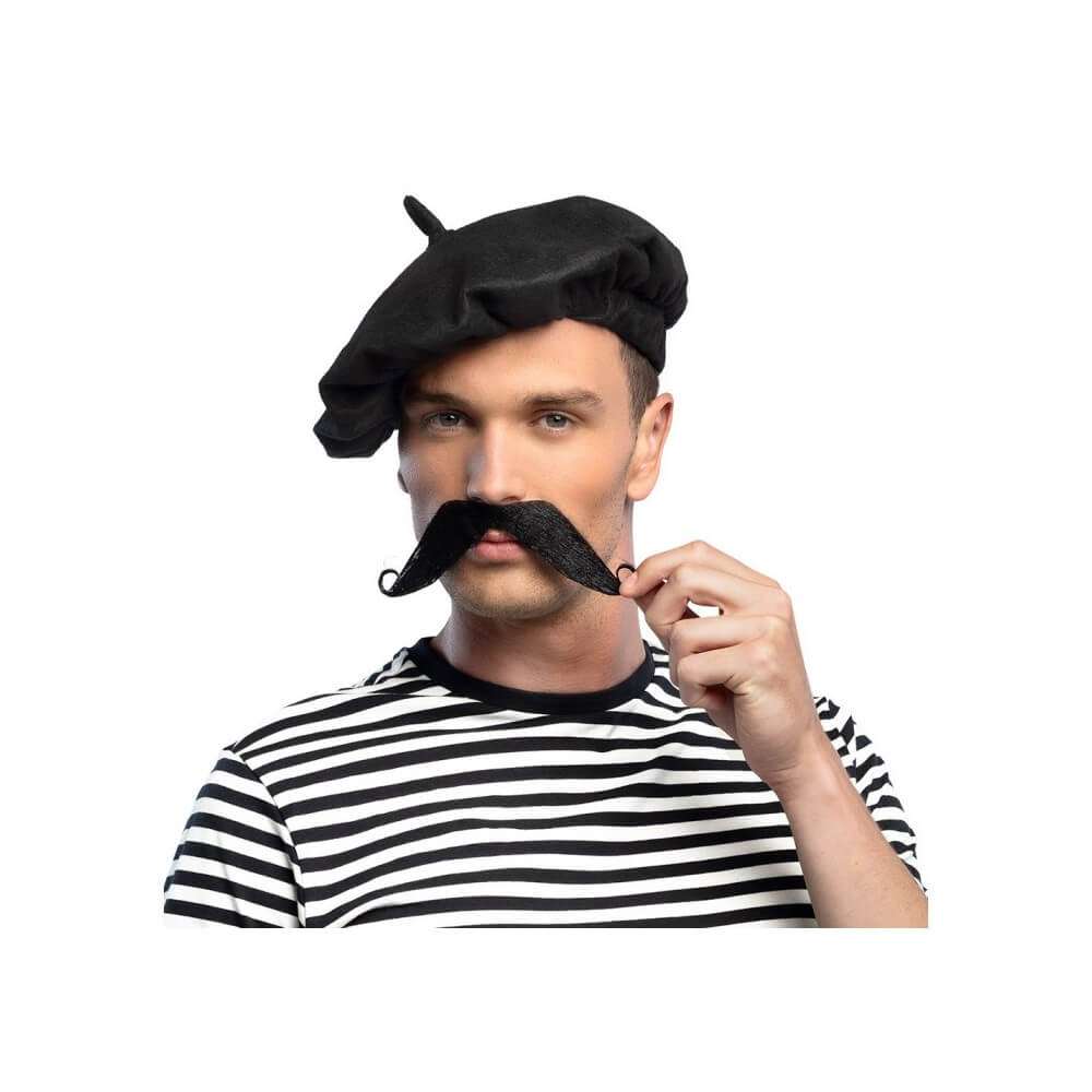 Béret Feutrine Noir – Accessoire Déguisement - B62000 - Chapeaux