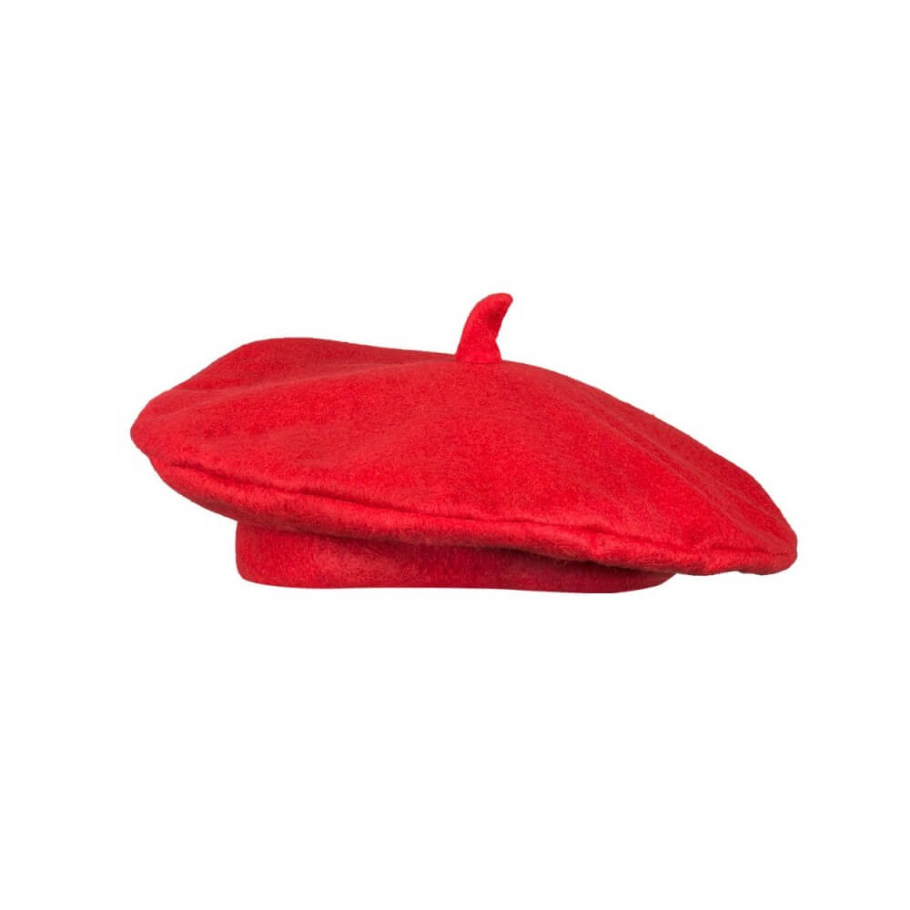 Béret Feutrine Rouge – Accessoire Déguisement - B62001 - Chapeaux