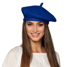Béret Bleu Feutrine Pas Cher | Accessoire Déguisement | Fiesta Factory