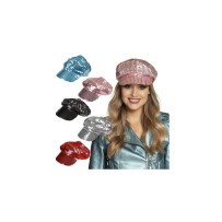 Casquette Disco Pailletée 5 Couleurs Pas Cher | Fiesta Factory