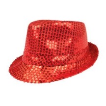 Chapeau Popstar Paillettes – 10 Couleurs Assorties (Prix Unitaire) - B01323 - Chapeaux