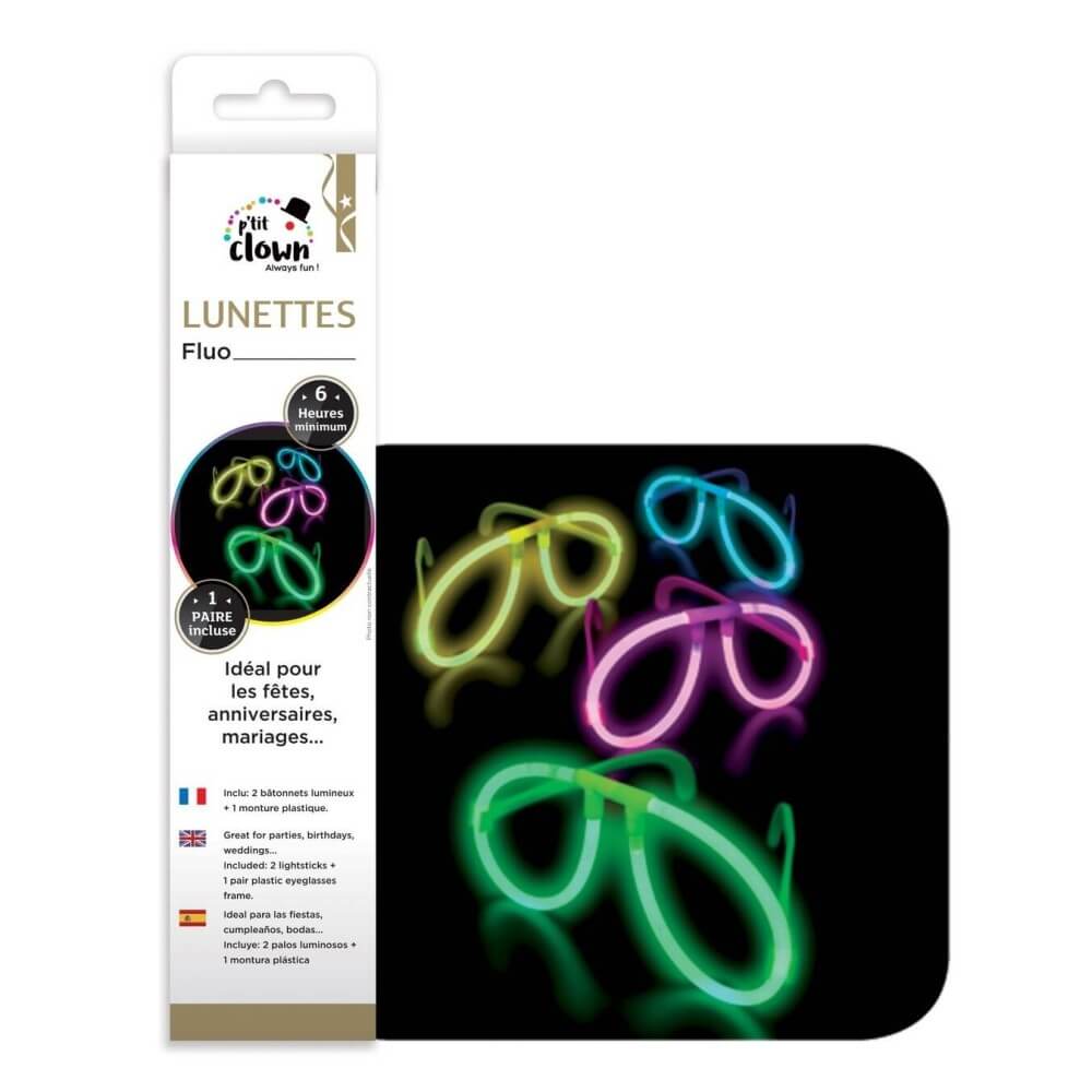 Lunettes Fluorescentes Fantaisie - 14801 - Lunettes fantaisie