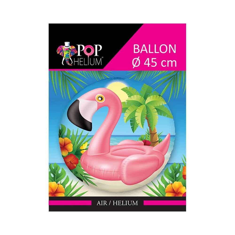 Ballon Foil 45 cm Flamant Rose - 36500-18 - Ballons aluminium