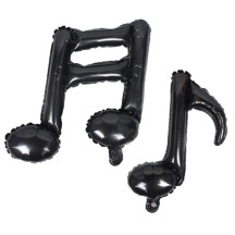 10 Ballons Notes de Musique 40 cm Foil Noir | Fiesta Factory