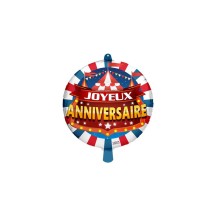 Ballon Joyeux Anniversaire Cirque Chapiteau 45 cm pas cher – Fiesta Factory à petit prix