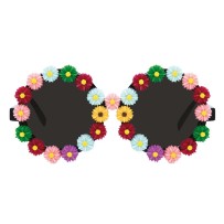 Lunettes Mini Fleurs Multicolore pas cher | Fiesta Factory