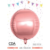 Ballon Sphère 3D Rosegold 45 cm Foil Pas Cher | Fiesta Factory
