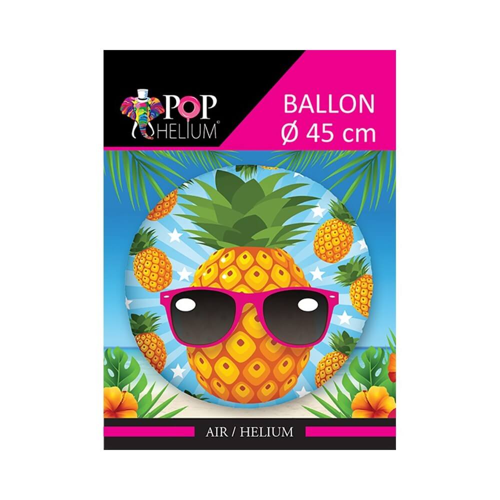 Ballon Foil 45 cm Ananas - 36500-19 - Ballons aluminium
