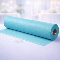 Nappe Papier Gaufré Aqua 20 x 1,18 m - 147112 - Nappes gaufrées